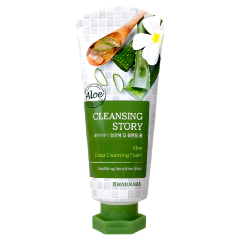 Welcos Cleansing Story Foam (Green Tea) Пенка для умывания с зелёным чаем