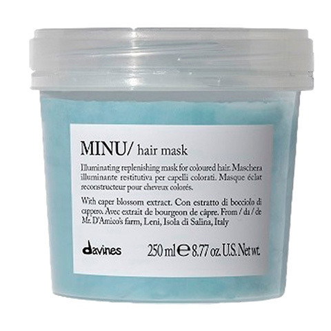 Davines Essential Haircare MINU: Восстанавливающая маска для окрашенных волос (MINU Mask)