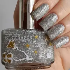 El Corazon Лак Confetti 526a  серебро
