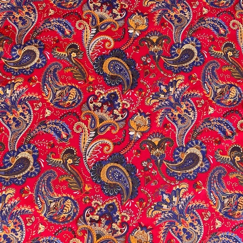 ПРЕДЗАКАЗ, ПЕЙСЛИ, КРАСНЫЙ, 100% хлопок, ширина 145 см