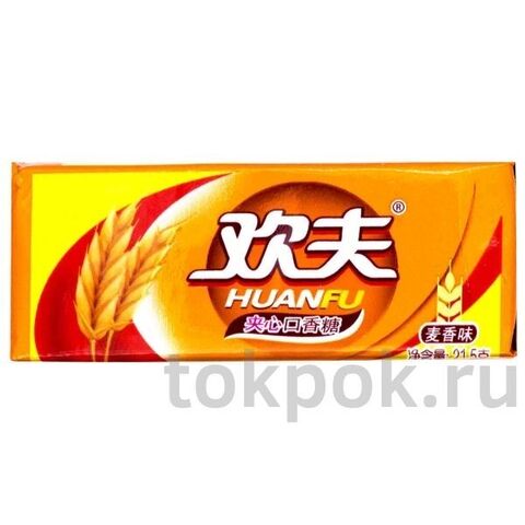 Жевательная резинка со вкусом злаков Huanfu, 21,5 гр