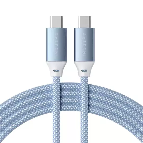 Кабель Satechi USB-C to USB-C 100W Charging Cable 2м синий