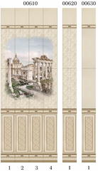 Панель ПВХ фотопечать 3D Panda Рим 2700х250 мм