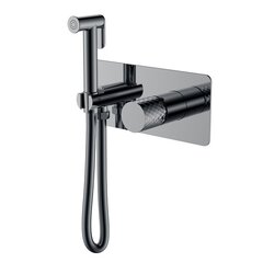 Boheme 127-SGM Смеситель гигиенический STICK Shine Gun Metal c ручкой DIAMOND фото