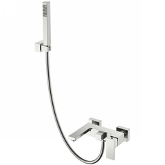 Boheme 473-NB Смеситель для ванны с душем Qubic Brushed Nickel фото