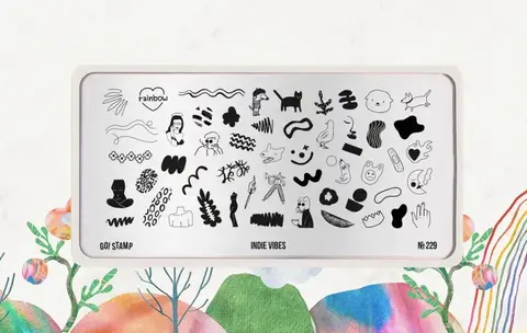 Пластина для стемпинга GO STAMP 229 Indie Vibes
