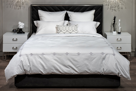 Постельное белье 2 спальное евро Garda Decor Арктик серое сатин