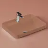 ArtCeram Fuori scala TFL034 40 00 Раковина, Artceram, FUORI SCALA, ширина, мм-605, глубина, мм-455, высота, мм-153, тип установки-встраиваемый/накладной/с консолью, отверстия для смесителя-1, без перелива, материал-керамика, цвет-Brown tortora