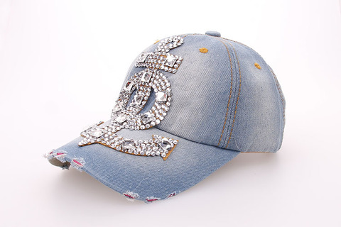 Baseball Jean Caps Women Rhinestone baseball cap - series 3