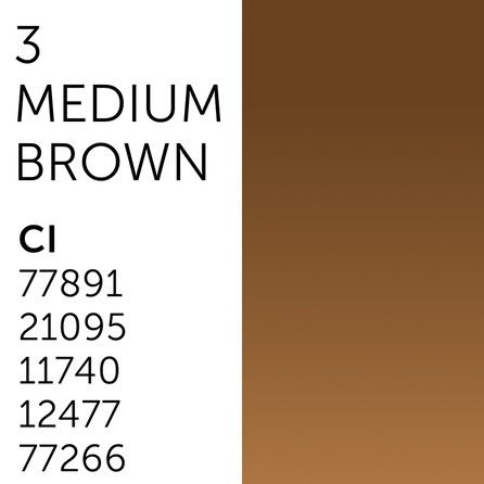 3. Medium Brown пигмент для бровей   "Tina Davies 'I Love INK' Permablend