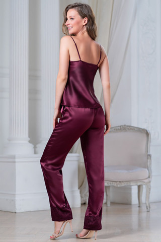 Пижама Sharon 3806 Бордовый Mia-Amore