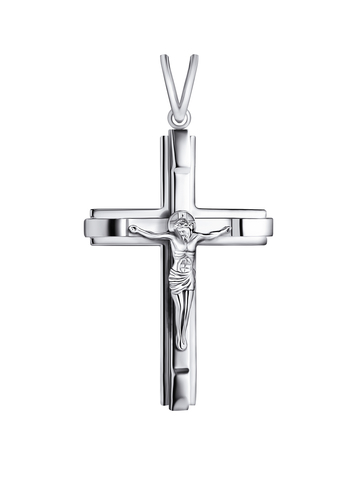 Крестик православный из серебра