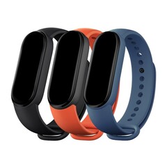 Ремешок Mi Smart Band 6 Strap(3 pack) Black/Orange/Blue XMWD05HM (BHR5134GL)