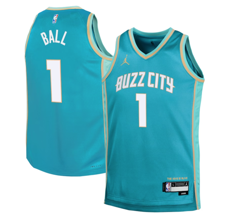 Баскетбольная майка Jordan Swingman 'Charlotte Hornets LaMelo Ball' 