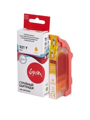 Струйный картридж Sakura 2936B004 (521 Y) для Canon PIXMA MP540, 550, 560, 620, 630, 640, 980, 990; MX860, 870; iP3600, 4600, 4700, водорастворимый тип чернил, желтый, 8,4 мл., 530 к.