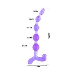 Фиолетовый анальный стимулятор - 22 см. - 