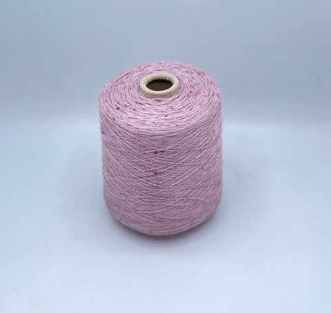 G&G Filati (пр.Италия), art-Lino 660м/100гр, 100%Лен +пайетка+люрекс, цвет-Светло-розовый. арт.30404