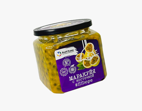 Пюре заморож. Маракуйя с косточкой Proff Puree, 500 гр