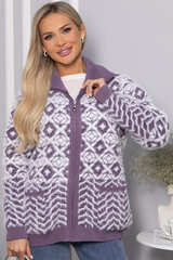 Свитер на молнии Сканди НЬЮ (сиреневый) Б14401-20М LT Collection