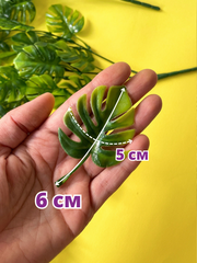 Зелень Монстеры ампельной, свисающая зелень, евро пластик, 72 см, набор 2 шт.