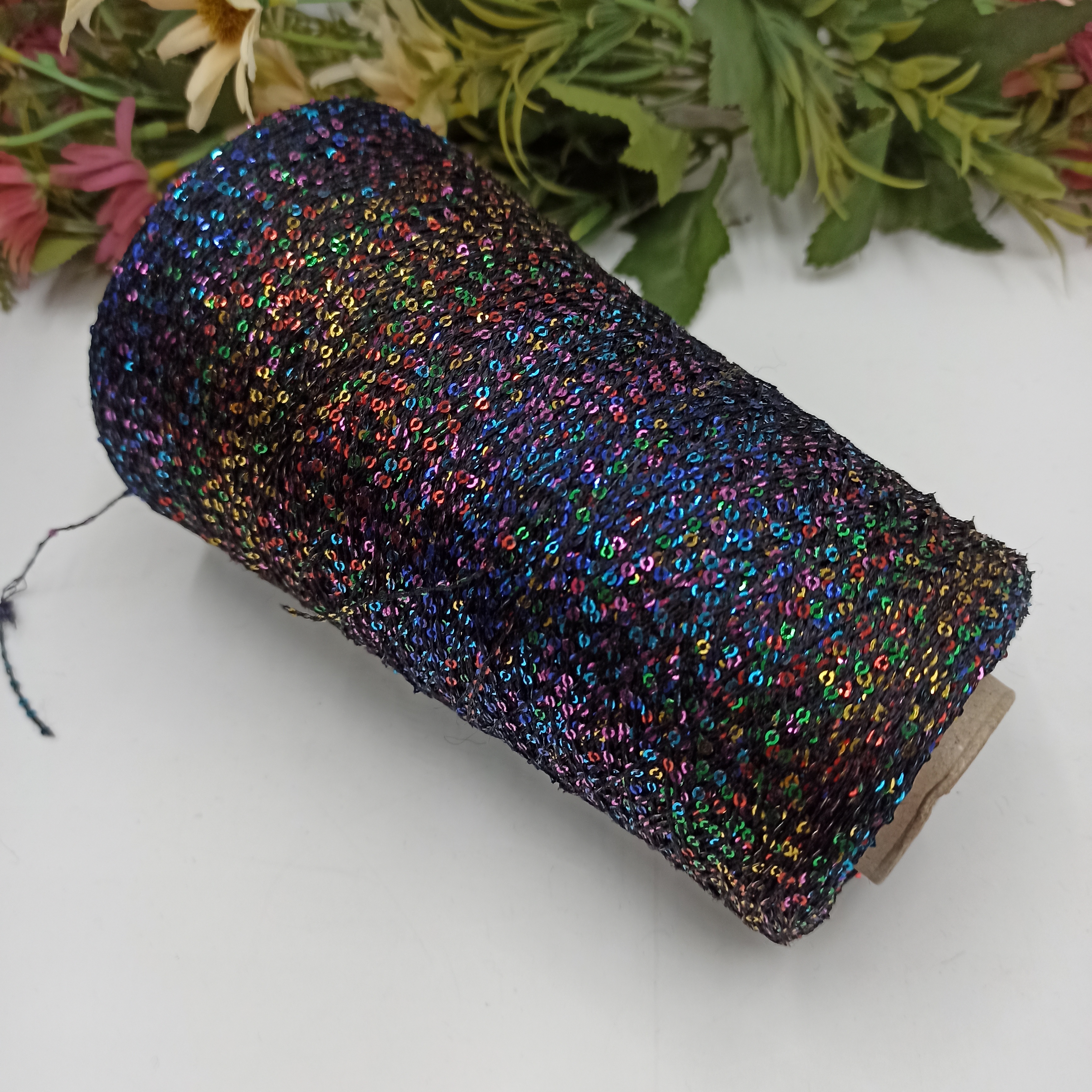 Густая пайетка Арт Boreale фабрика Cofil 200 Nero MultiColor