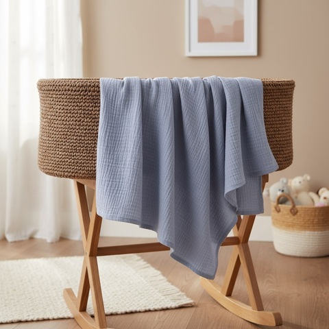 Пеленка муслин "Увядающая лаванда"