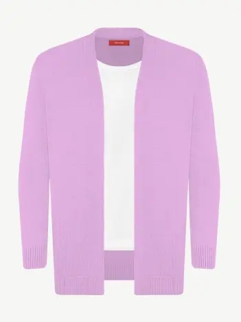 Кардиган с планкой из шелка