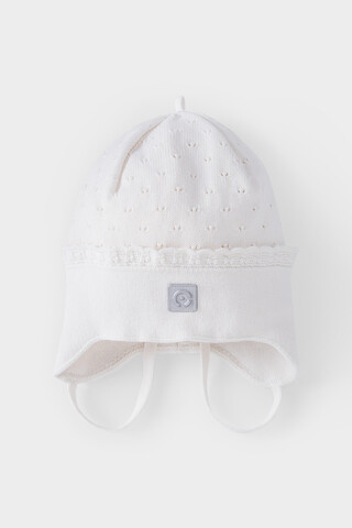 шапка  для девочки  КВ 20343/х/светло-молочный