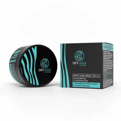 DEV-AHA Крем для лица Омоложение и увлажнение с комплексом АНА-кислот 50 мл