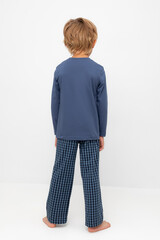 пижама  для мальчика  К 1600/грозовая туча,маленькая клетка