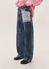 Джинсы GOD SAVE THE PRINCESS синего цвета