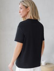 Футболка с принтом свободная эластичная из премиального хлопка  D49.136 (130675)