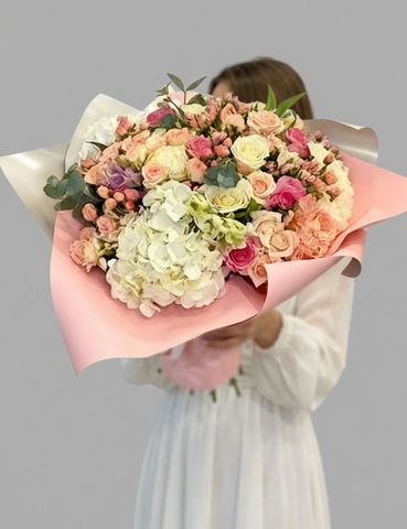 Букет с розами Аромат лета