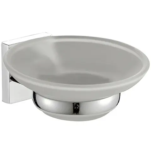 Мыльница стеклянная навесная HAIBA HB8602 хром