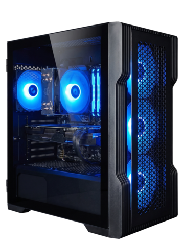 Игровой компьютер FIRESTRIKE I7-6800K / AMD Radeon RX 9070 16GB / 32GB DDR4 / SSD 1TB / 750W / Windows 10 Pro — чёрный
