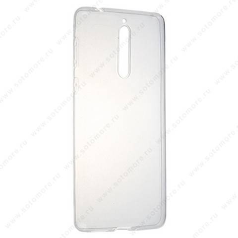 Накладка силиконовая ультра-тонкая для Nokia 8 прозрачная