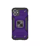 Противоударный чехол Strong Armour Case с кольцом для iPhone 11 (Фиолетовый)
