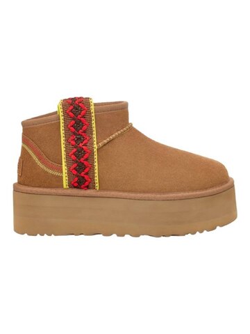 Ugg Ultra Mini Braid Platform-Chestnut