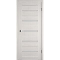 Купить Межкомнатная дверь экошпон Atum X7 Bianco стекло White Cloud