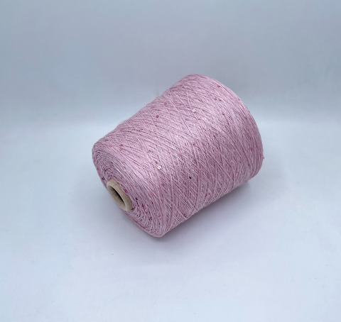 G&G Filati (пр.Италия), art-Lino 660м/100гр, 100%Лен +пайетка+люрекс, цвет-Светло-розовый. арт.30404