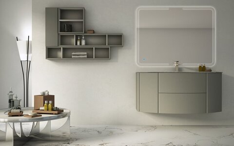 Cezares 54408 EDEN База под раковину с двумя выдвижными ящиками и двумя распашными створками, 54408 Rovere scuro Soft, 121x51