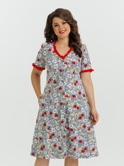 4549 Халат на пуговицах