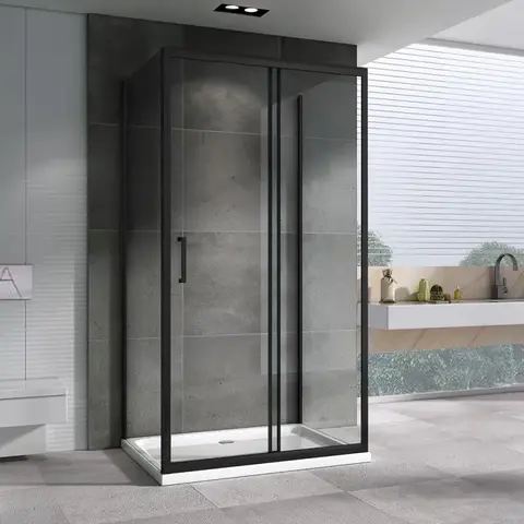 Abber AG30140B-S50B-S50B Душевой уголок, 140x50x195