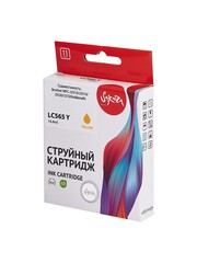 Струйный картридж Sakura LC565Y для Brother MFC-J2310, J2510, J3520, J3720InkBenefit, водорастворимый тип чернил, желтый, 14,4 мл., 1200 к.