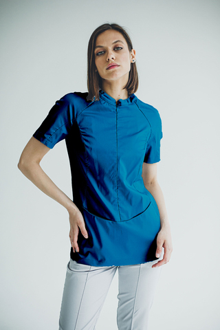 Блуза женская м283 toray стретч opal blue