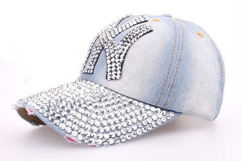 Baseball Jean Caps Women Rhinestone baseball cap - series 3