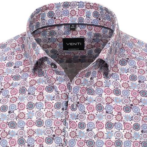 Сорочка мужская Venti Modern Fit 113728700-100 с причудливым принтом
