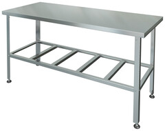 Стол разделочно-производственный без бортов, полка-решетка