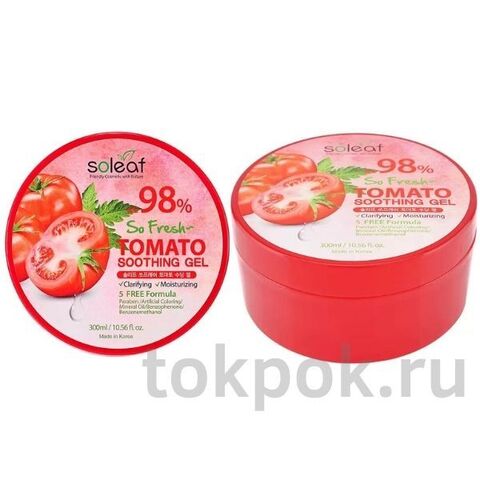 Гель для лица и тела Soleaf So Fresh Tomato Sooting Gel, 300 мл