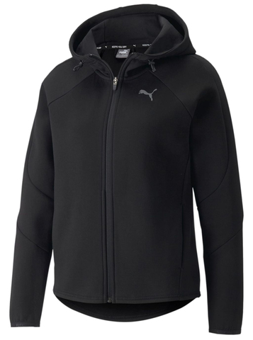 Женская теннисная куртка Puma Evostripe Full Zip Hoodie - black